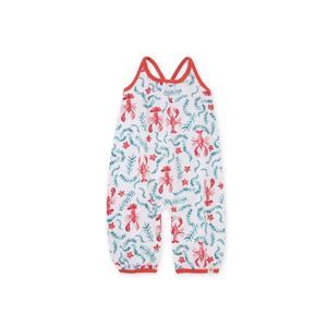 Burt’s Bees Baby Lobster Maze Organic Cotton Jumpsuit in Cloud